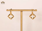 Alphabet L&V Gold petal motif dangle