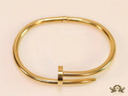 Gold plated nail bracelet for women