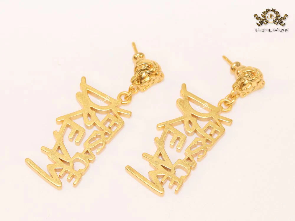 Medusa & alphabet Dream danglers plain