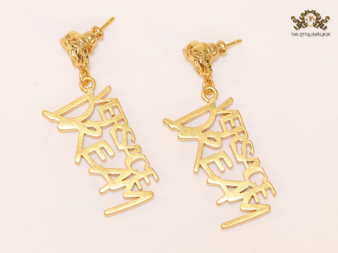 Medusa & alphabet Dream danglers plain