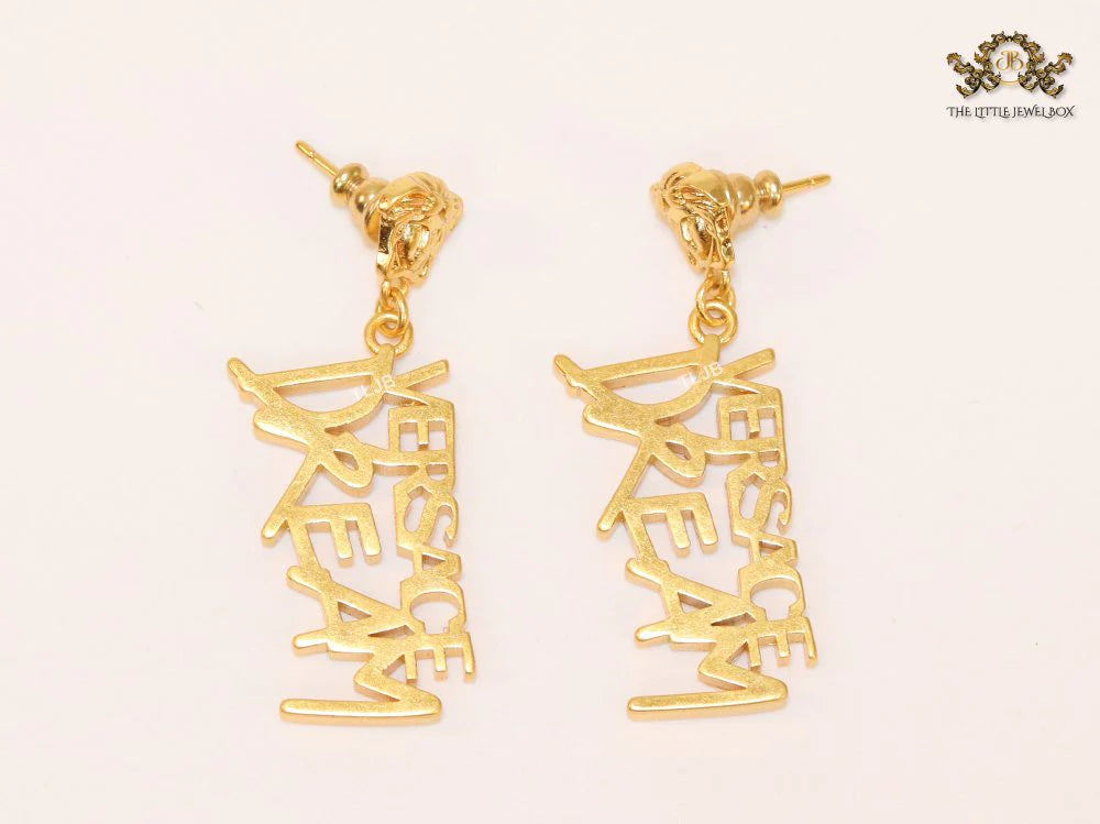 Medusa & alphabet Dream danglers plain