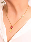 Medusa gold cz chain