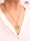 Alphabet B gold chain