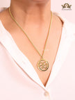 Alphabet B gold chain