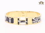 Alphabet H B&W bracelet