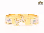 Alphabet H multi coloured bracelet