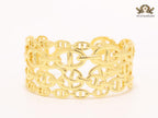 Chunky link chain alphabet bracelet