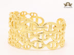 Chunky link chain alphabet bracelet