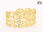 Chunky link chain alphabet bracelet