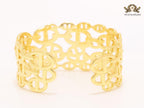 Chunky link chain alphabet bracelet