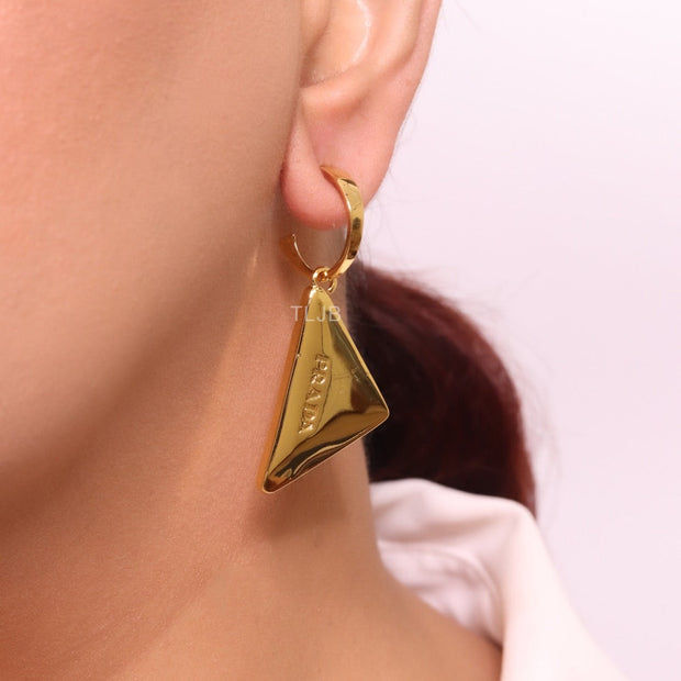 Gold triangle danglers