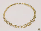 Gold plated alphabet choker necklace