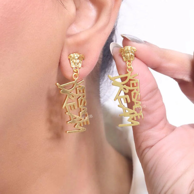 Medusa & alphabet Dream danglers plain