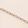 Openable golden Cand D motif bracelet