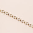 Openable golden Cand D motif bracelet