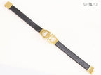 Alphabet Forge-worn Gold Band