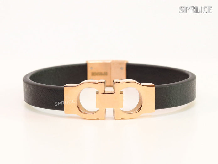 Alphabet Forge-worn Rose Gold Band