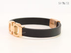 Alphabet Forge-worn Rose Gold Band