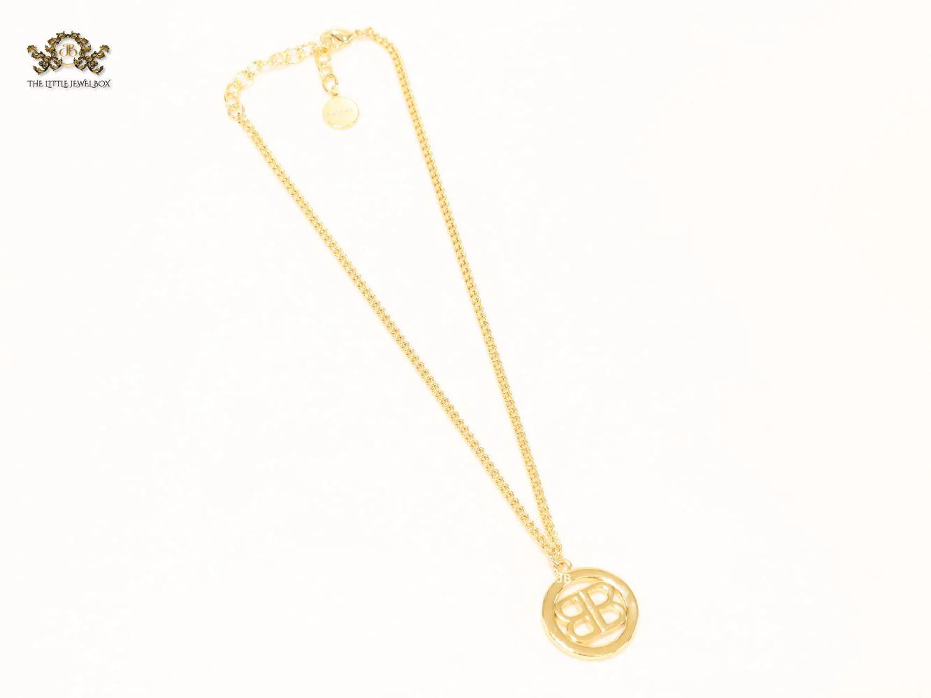 Alphabet B gold chain