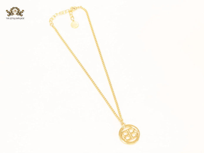 Alphabet B gold chain