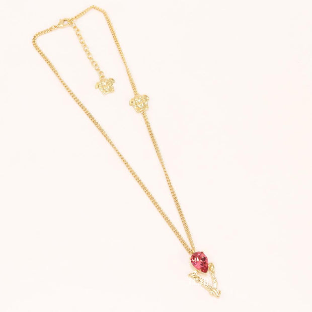 Medusa gold cz chain