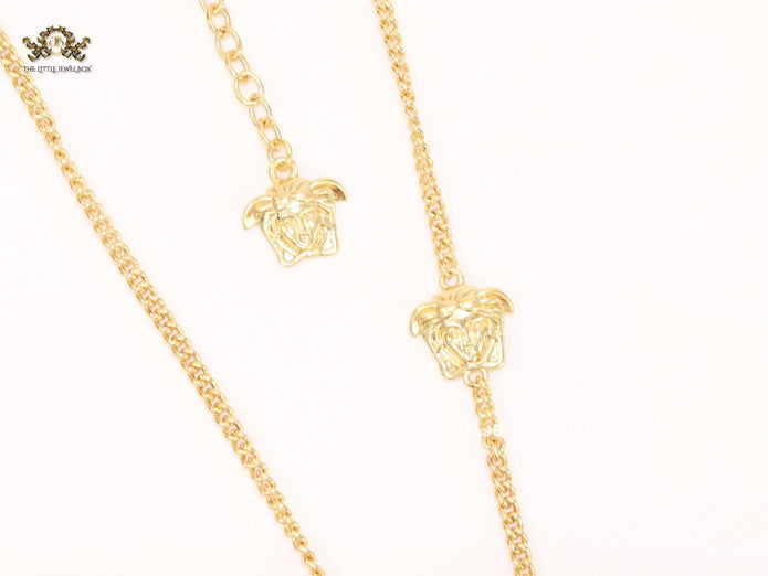 Medusa gold cz chain