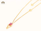 Medusa gold cz chain