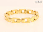 Wide link chain Gold Bracelet