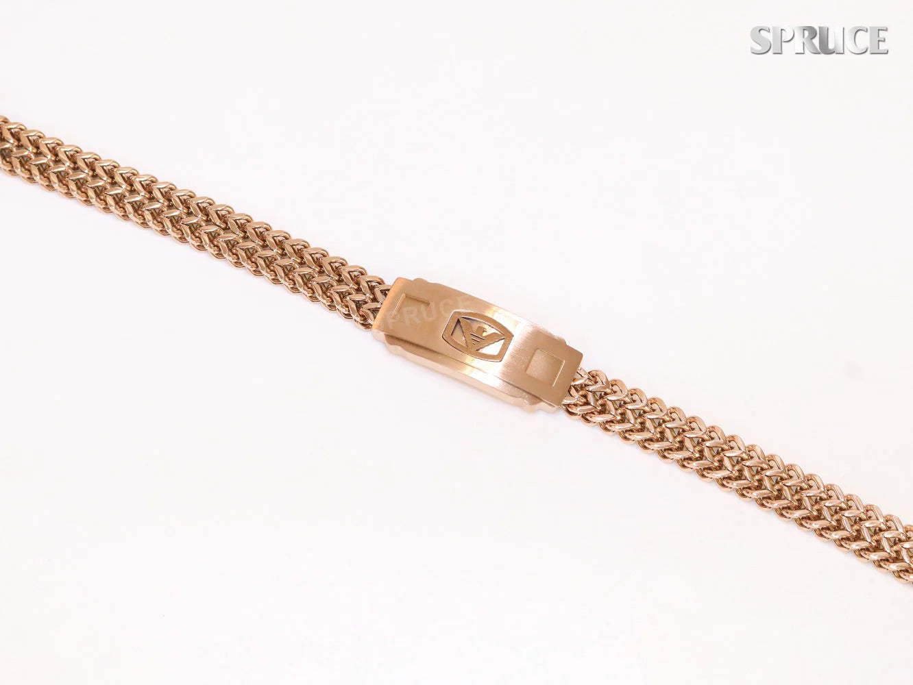 Alphabet A&E rose gold bracelet