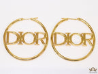 Large golden alphabet  hoops