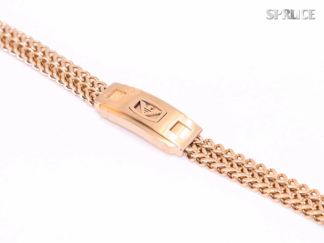 Alphabet A&E rose gold bracelet