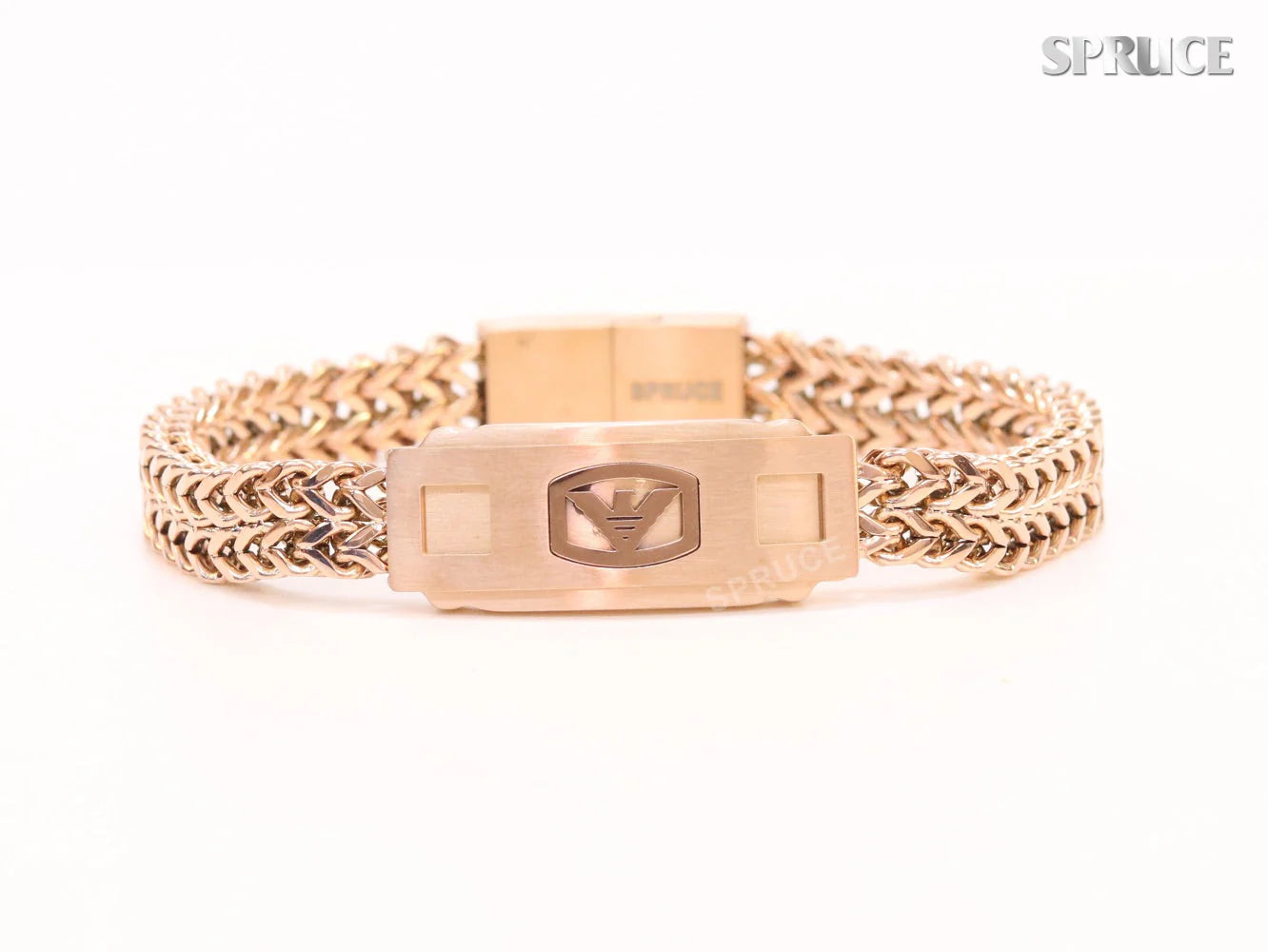 Alphabet A&E rose gold bracelet