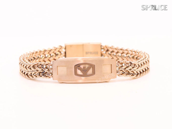 Alphabet A&E rose gold bracelet