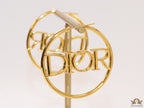 Large golden alphabet  hoops