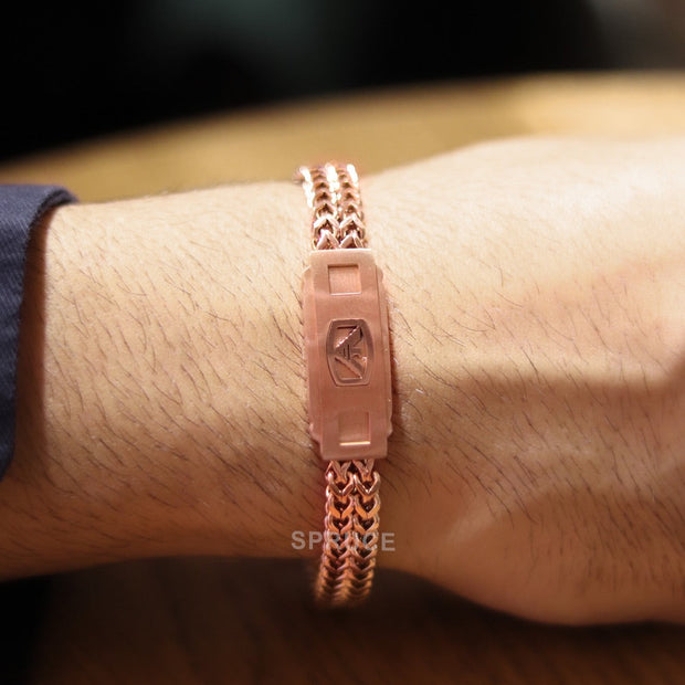 Alphabet A&E rose gold bracelet
