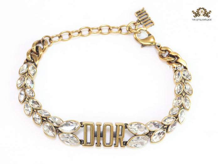 Uncut Cz rustic Alphabet CD bracelet