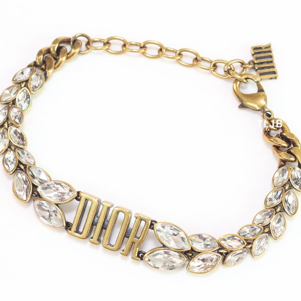 Uncut Cz rustic Alphabet CD bracelet