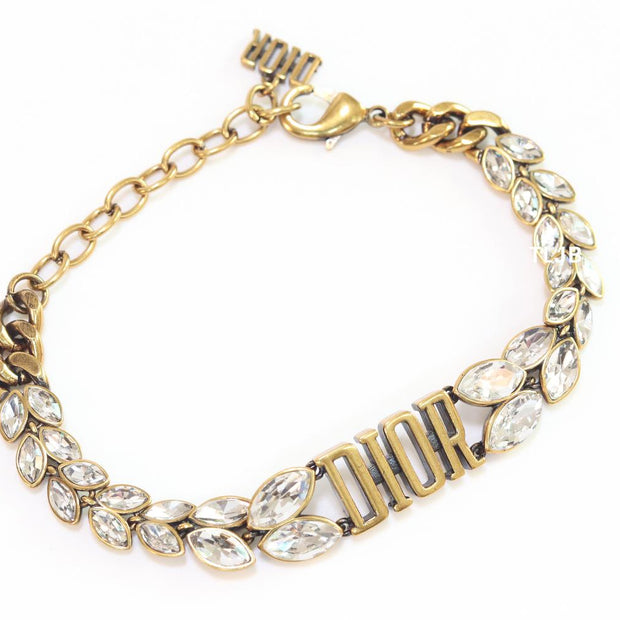 Uncut Cz rustic Alphabet CD bracelet