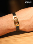 Alphabet Forge-worn Gold Band