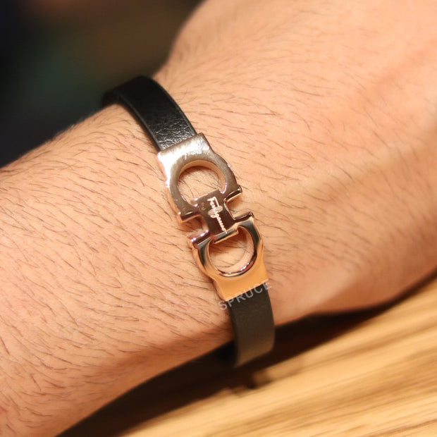 Alphabet Forge-worn Rose Gold Band