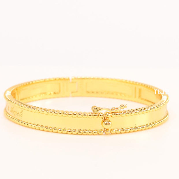 Sleek gold bracelet