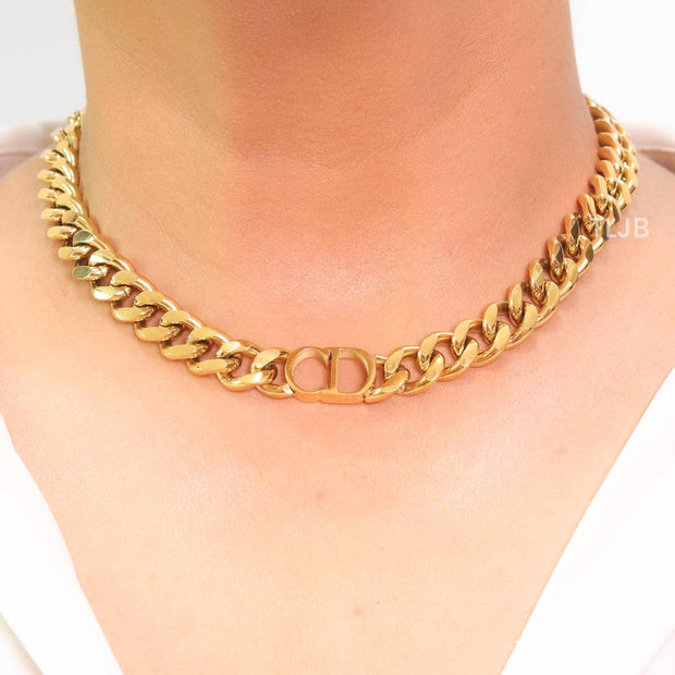 Alphabet CD link choker