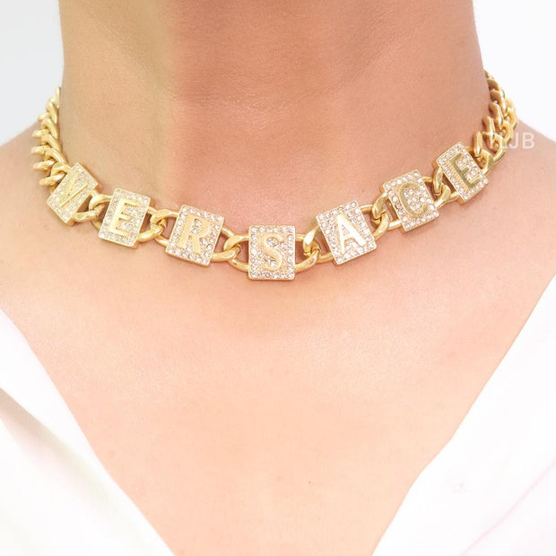 Medusa Cz  chunky choker