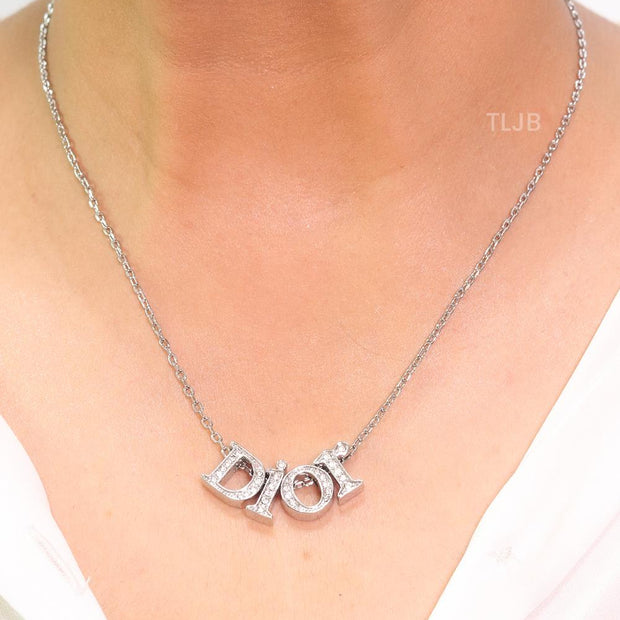 Alphabet CD sleek platinum plated charms chain