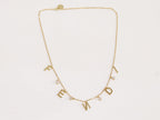 Alphabet charms necklace - F