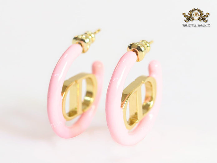 Alphabet CD pink hoops