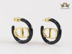 Alphabet CD black hoops