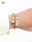 Serpenti black and gold bracelet with cz