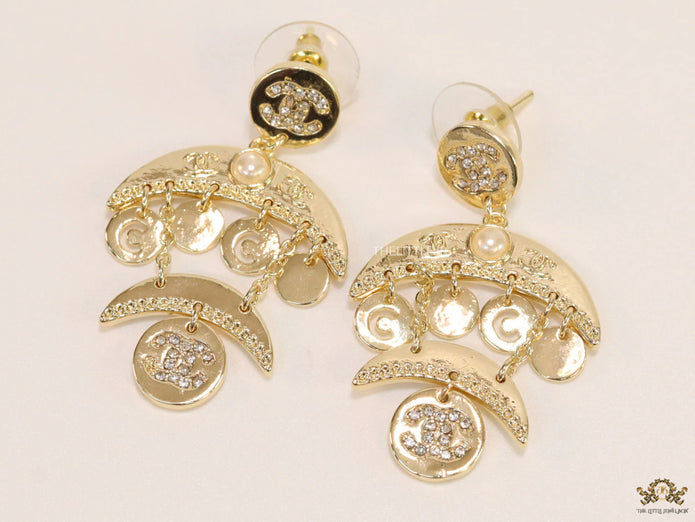 Gold plated Two tier dangles with alphabet charms