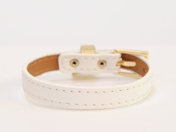 White belted bracelet